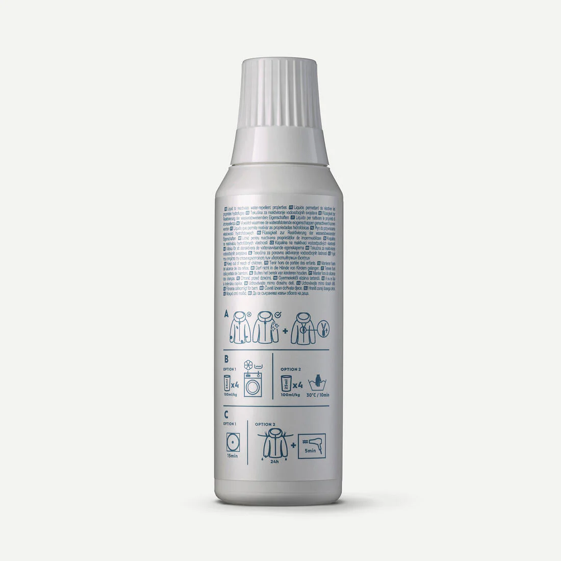 LÍQUIDO REIMPERMEABILIZANTE DE TEJIDOS PARA LAVADORA 250 ML - Image 2