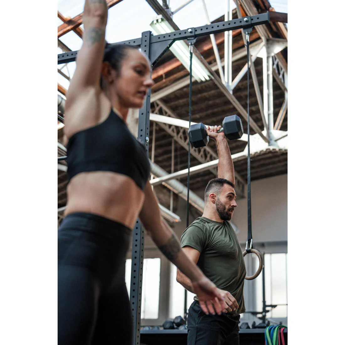 Mancuerna Crosstraining/Musculación Dumbbell Hexagonal Negro 15 kg - Image 9