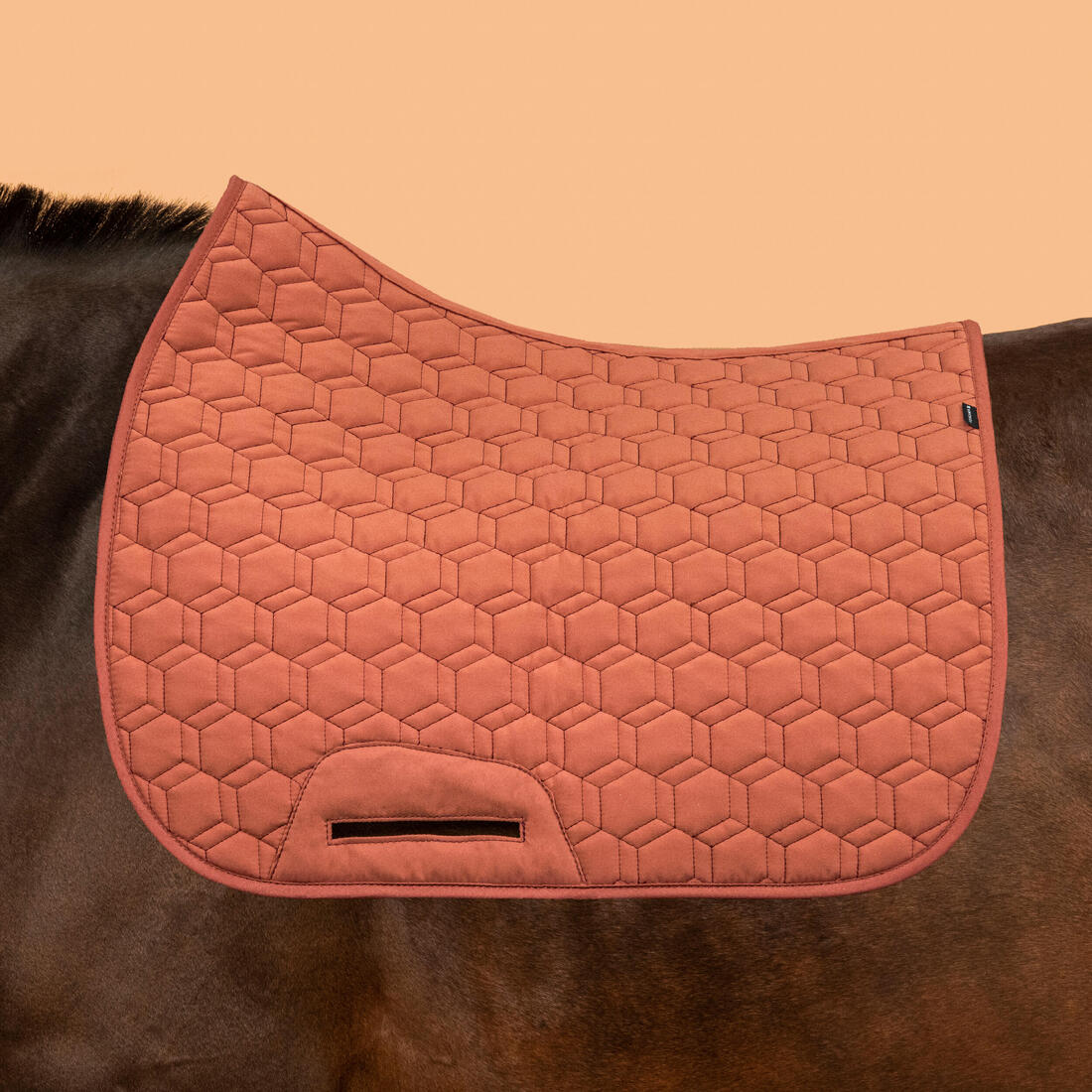 Mantilla Silla Equitación Caballo/Poni 500 Negro Burdeo Reversible - Image 7