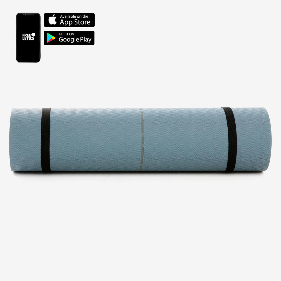 MAT FITNESS TONE MAT 500 GRIS RESISTENTE 170 CM x 62 CM x 8 MM - Image 2