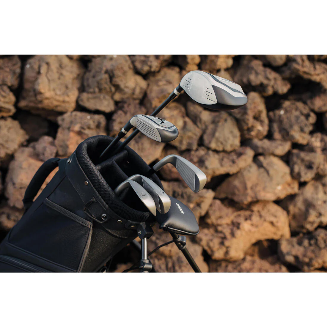 MEDIO SET DE GOLF 6 PALOS DIESTRO GRAFITO INESIS 100 - Image 11