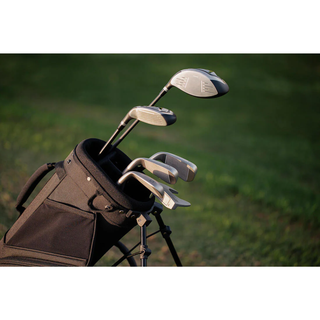 MEDIO SET DE GOLF 6 PALOS DIESTRO GRAFITO INESIS 100 - Image 7