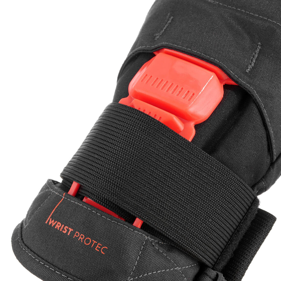 MITONES SNOWBOARD NIÑOS MI 500 PROTECT NEGRO Y NARANJA - Image 2