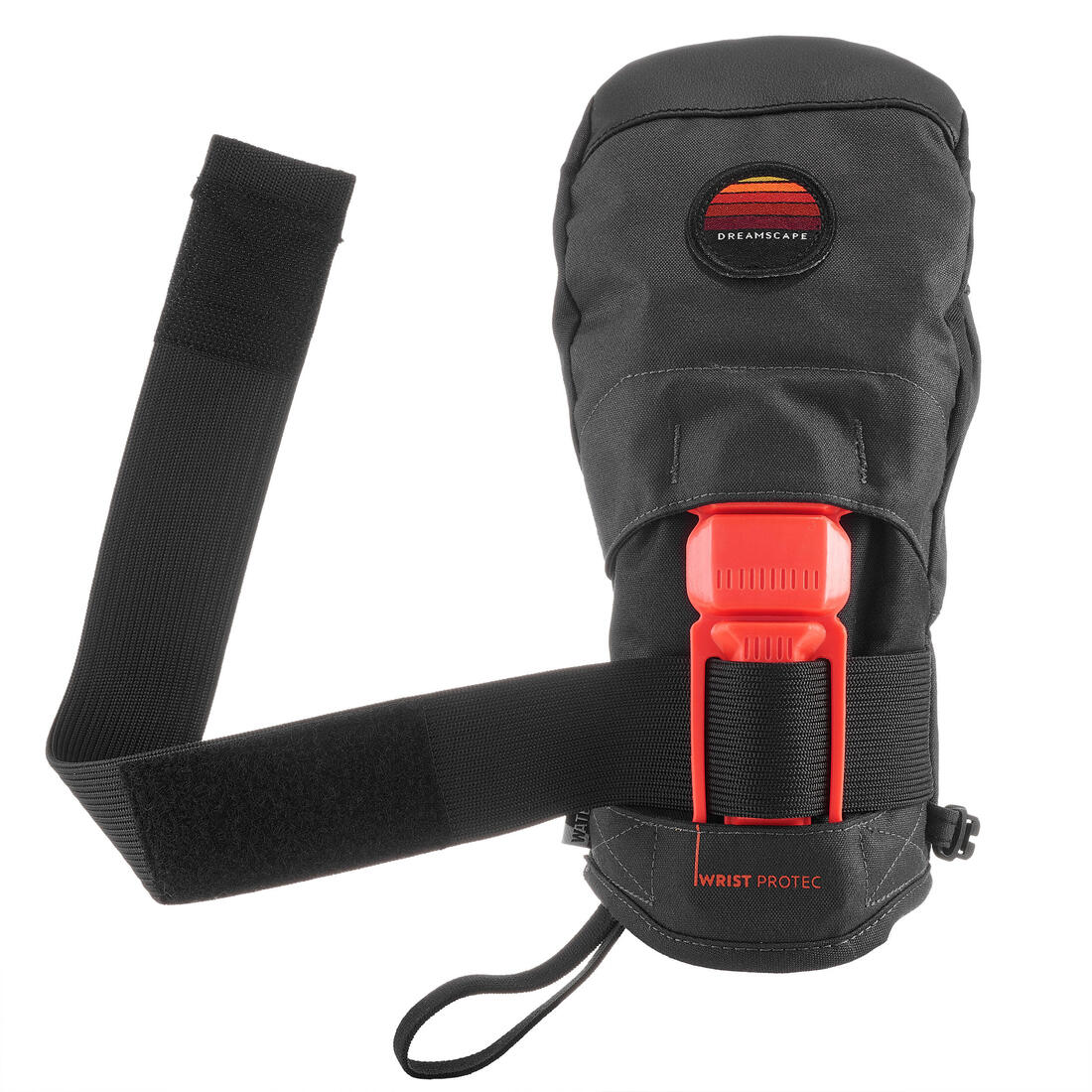 MITONES SNOWBOARD NIÑOS MI 500 PROTECT NEGRO Y NARANJA - Image 8