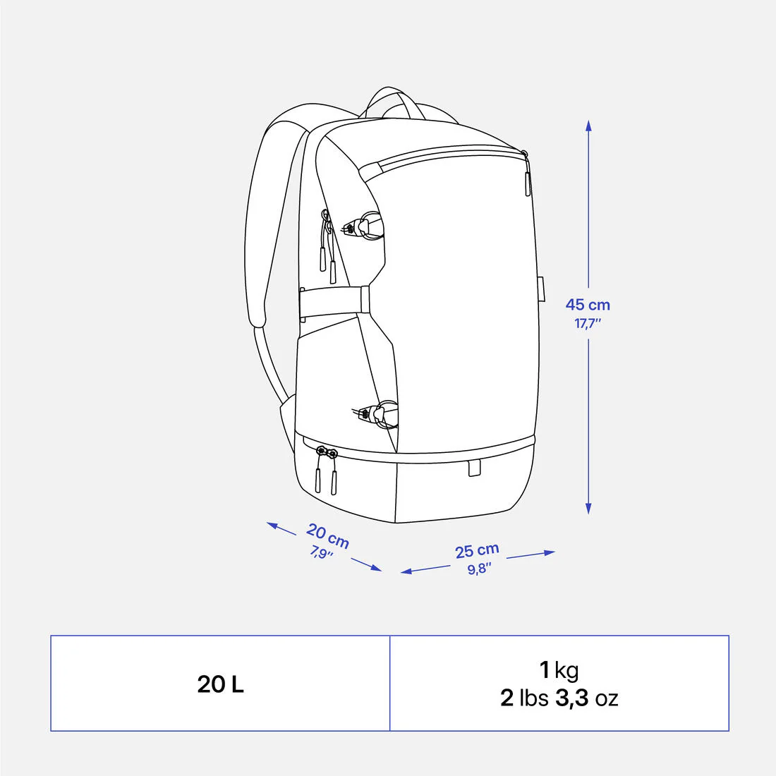 Mochila de senderismo 20L - NH Arpenaz 500 Ice Compartment - Image 3
