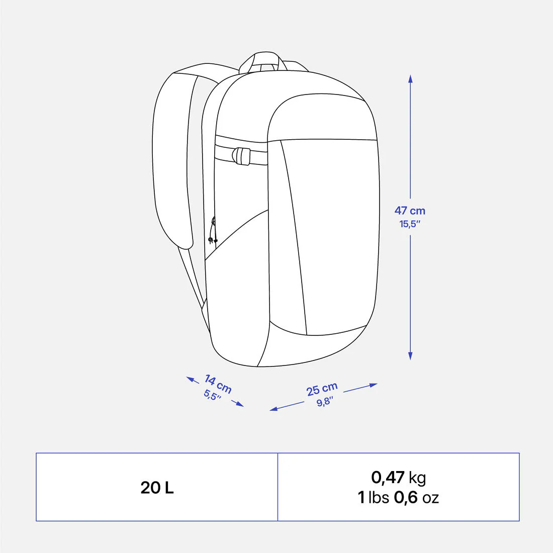 Mochila de Senderismo 20L NH100 Arpenaz - Image 15