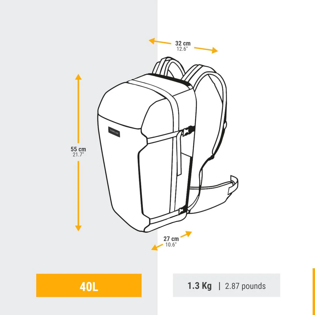 Mochila de Viaje 40L Travel 500 Organizer - Image 41