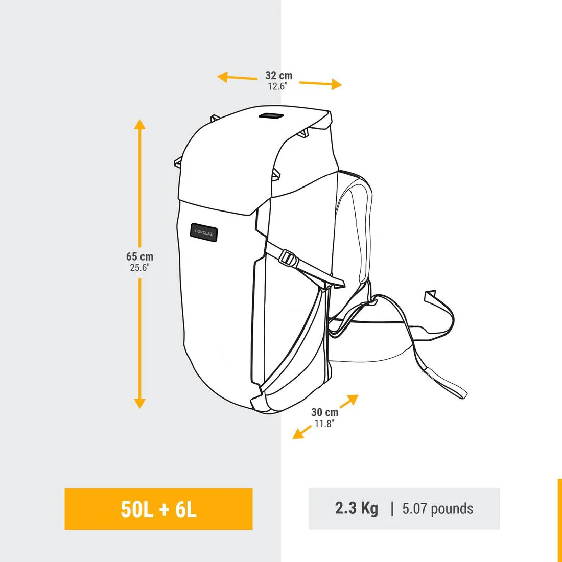 Mochila de Viaje 50+6L Travel 900 - Image 7