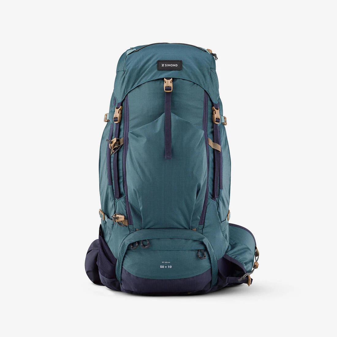 Mochila trekking 50+10L espalda ventilada MT500 - Image 15