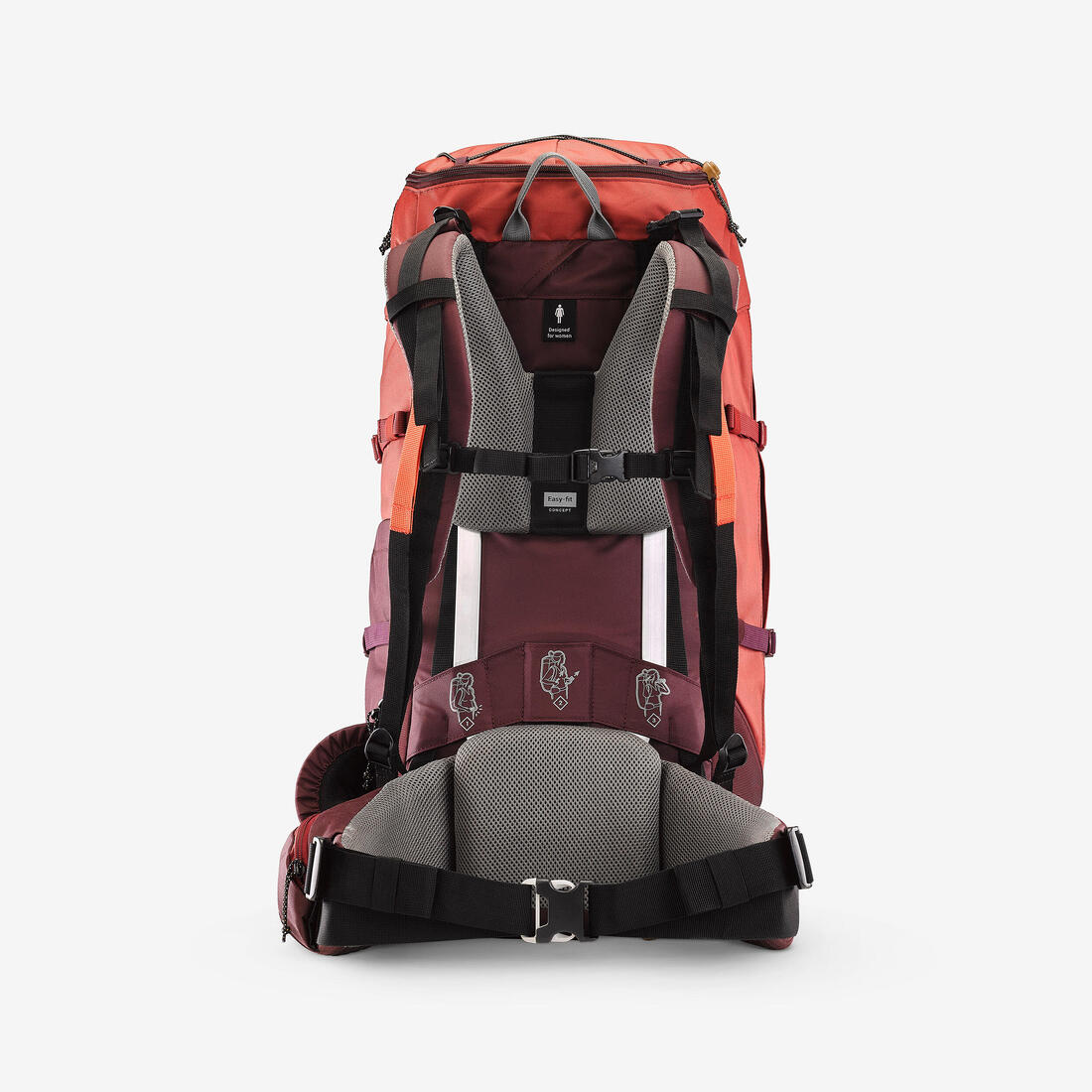 Mochila trekking 50L ajuste rápido MT100 - Image 3