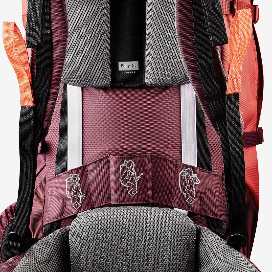 Mochila trekking 50L ajuste rápido MT100 - Image 7
