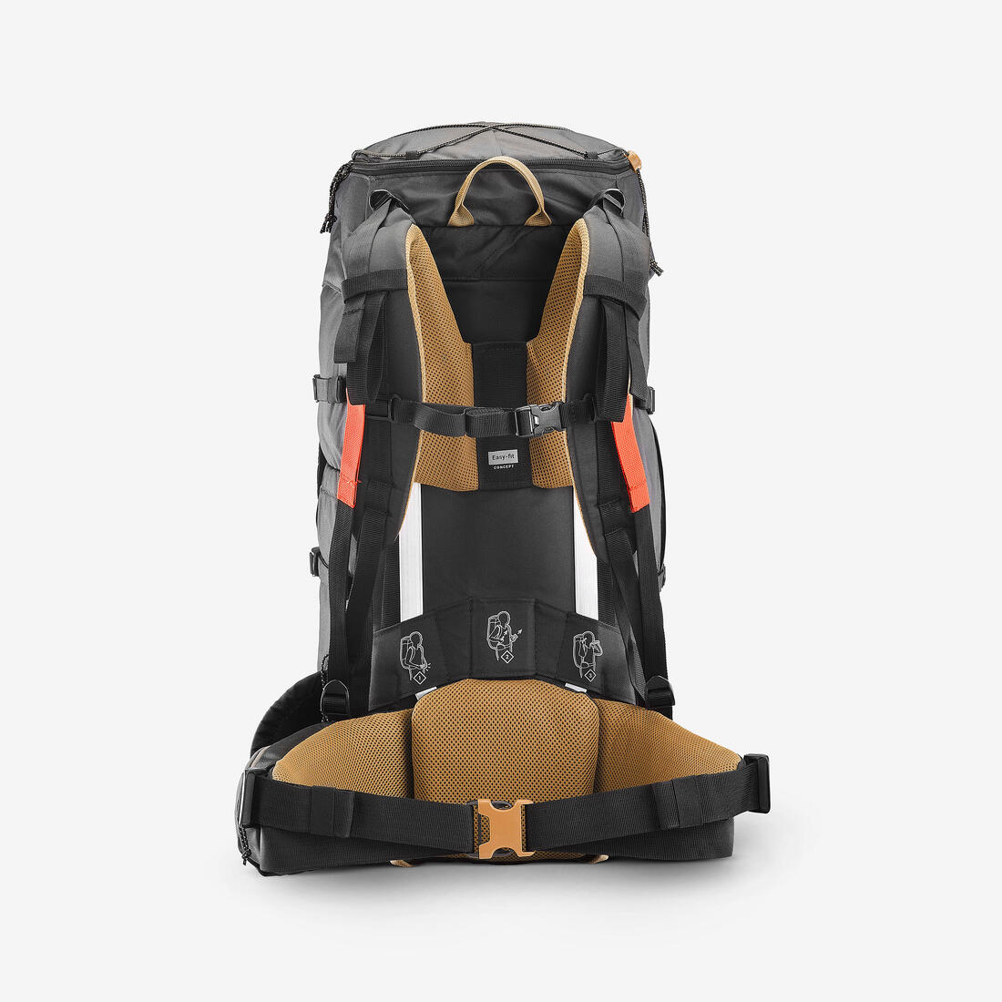 Mochila trekking 50L ajuste rápido MT100 - Image 3