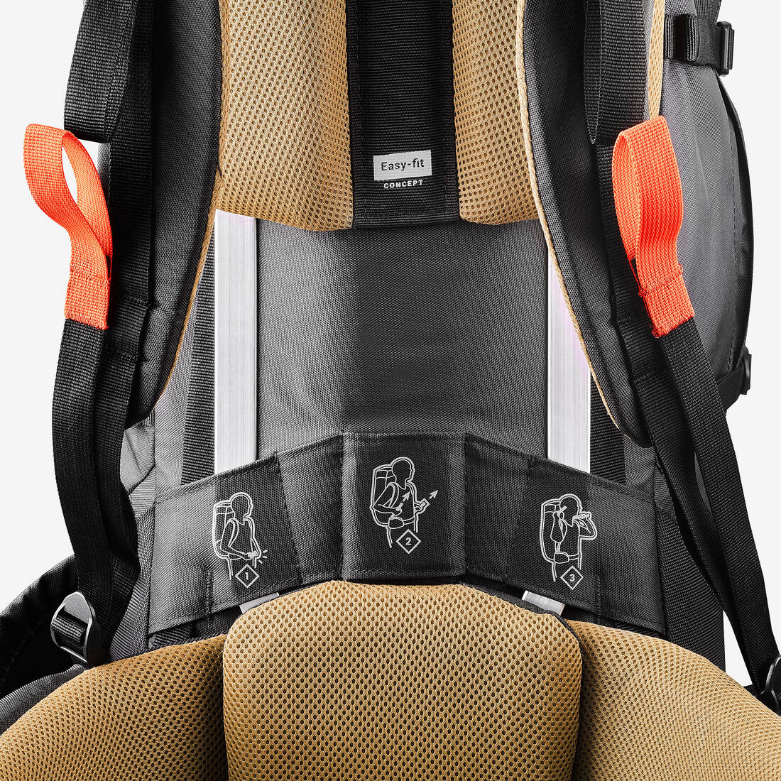 Mochila trekking 50L ajuste rápido MT100 - Image 8
