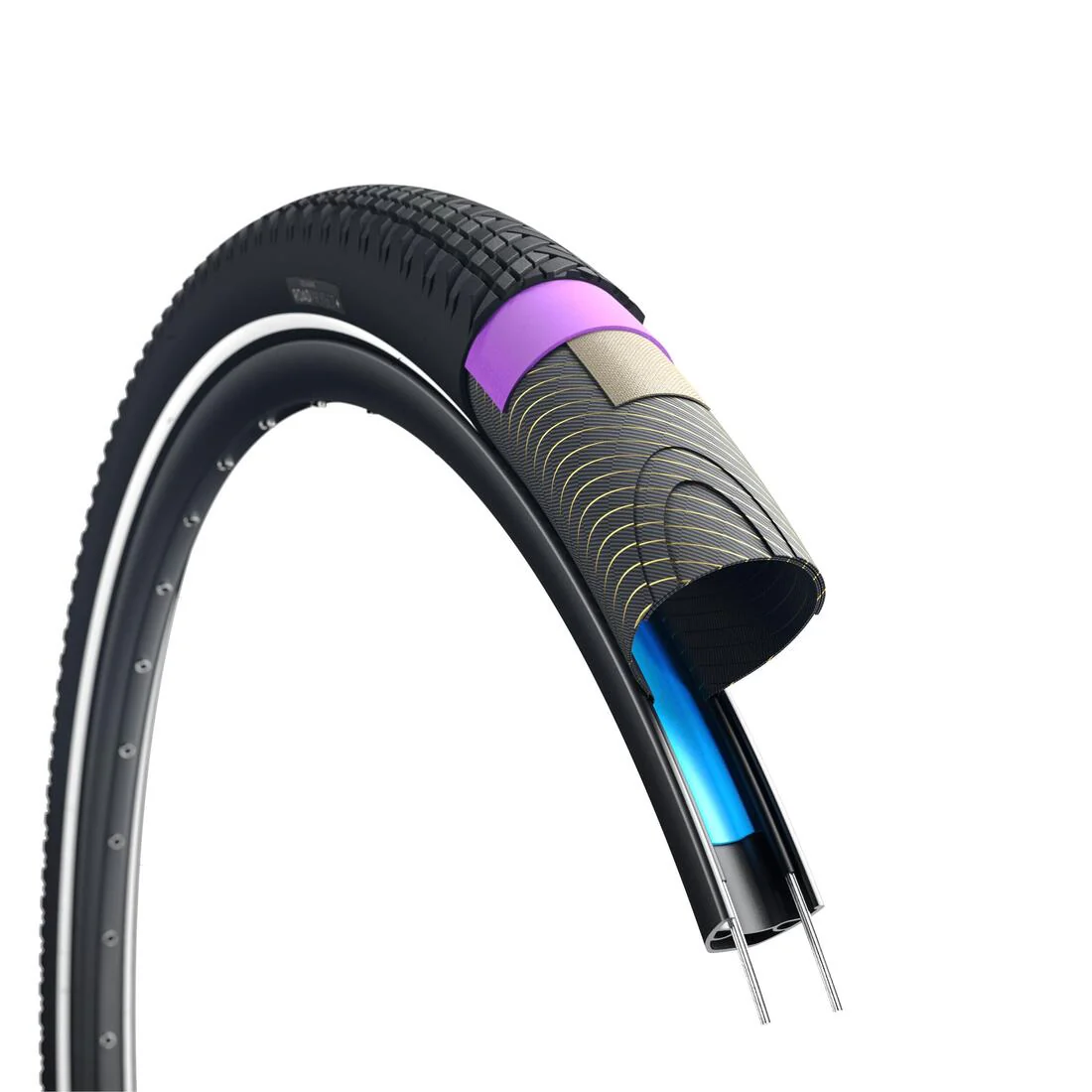 NEUMÁTICO DE BICICLETA ELÉCTRICA ROADPROTECT+ 28X1,85"/700X47MM ANTIPINCHAZOS - Image 3