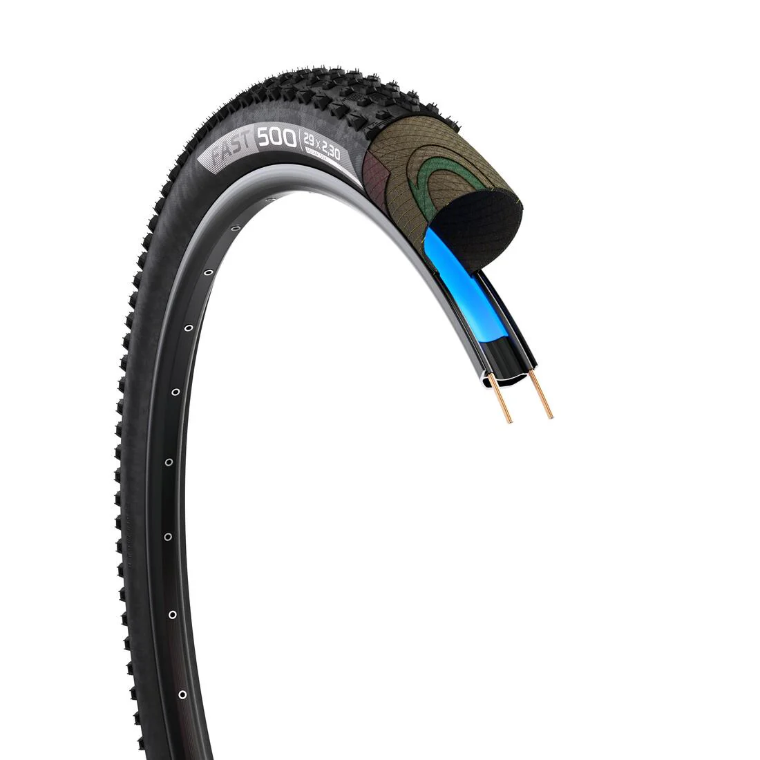 NEUMÁTICO DE BICICLETA MTB CROSS COUNTRY XC FAST 500 29 × 2,30 - Image 4