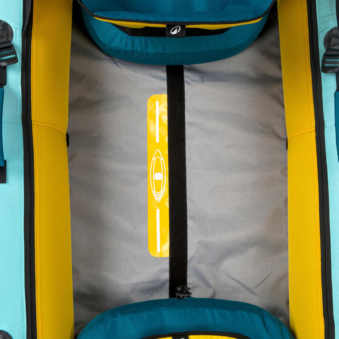 Pack kayak canoa inflable 1-2 plazas azul celeste - 100 - Image 19