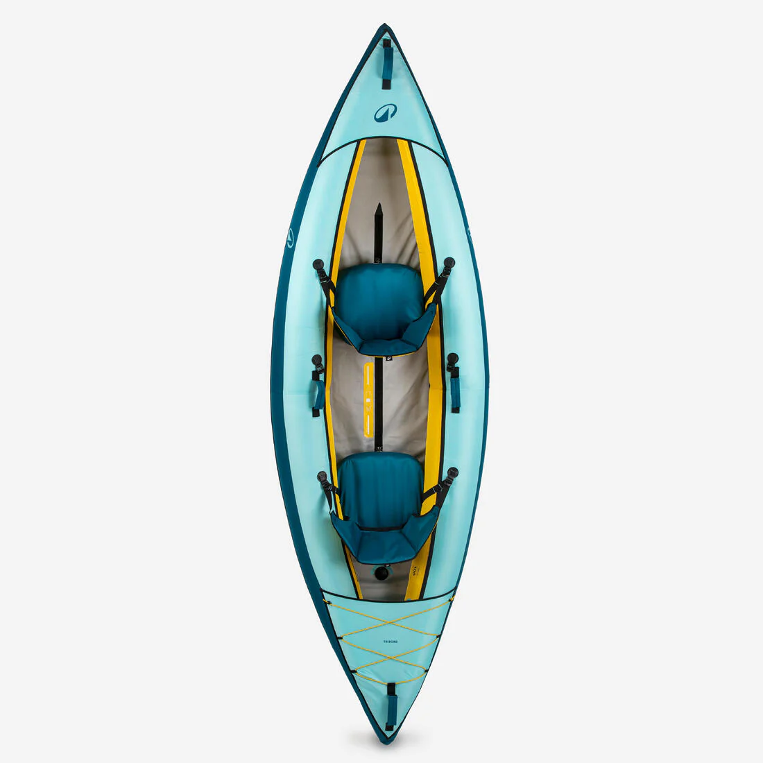 Pack kayak canoa inflable 1-2 plazas azul celeste - 100 - Image 6