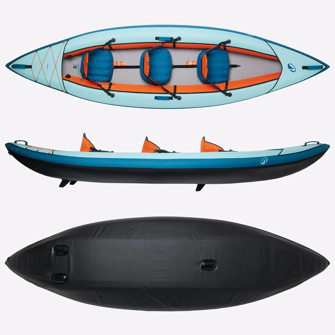 PACK KAYAK TRIBORD 100 ESSENTIAL 2/3 PERSONAS - Image 2