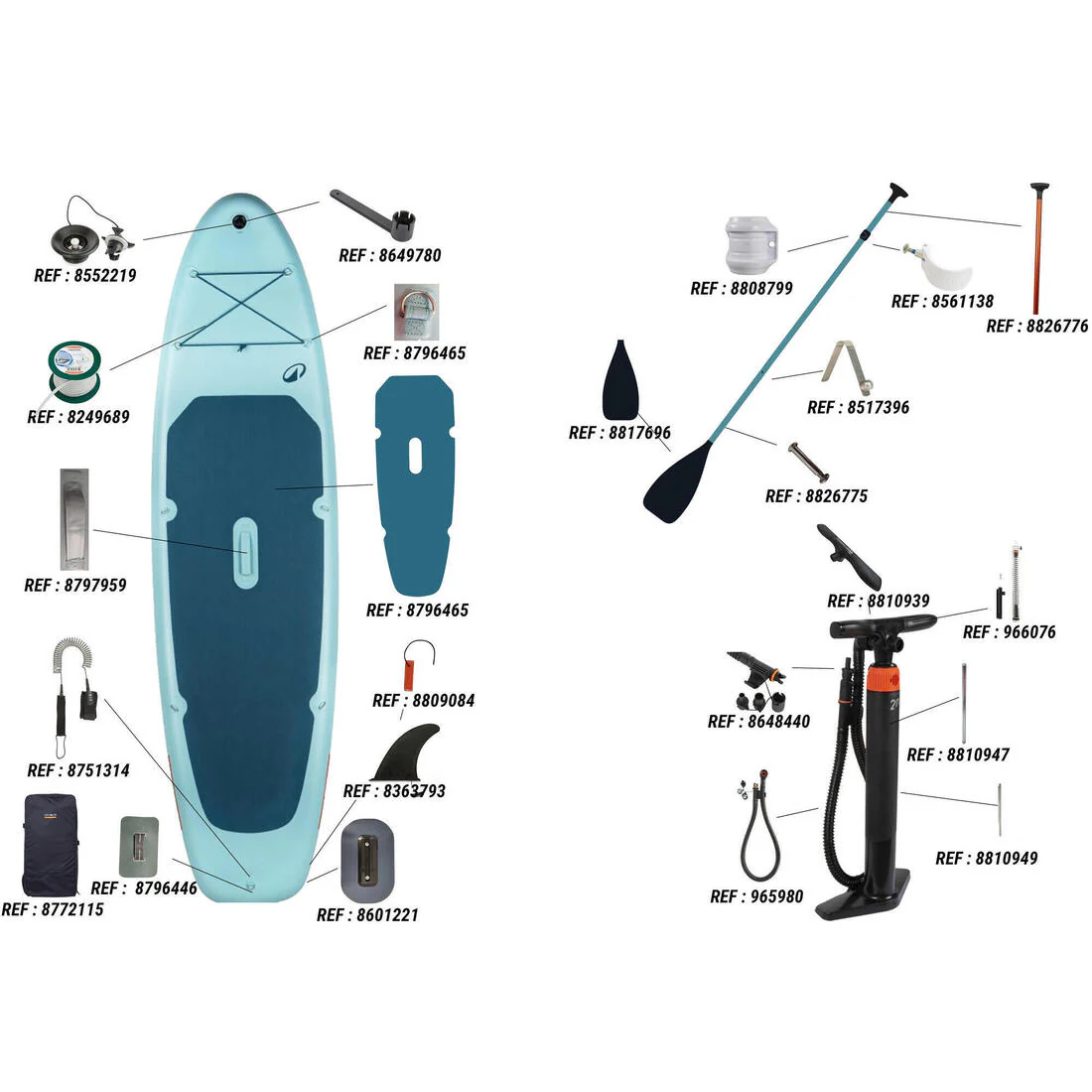 Pack Stand up paddle inflable 10'6 1-2 personas (hasta 130 kg) - Image 24