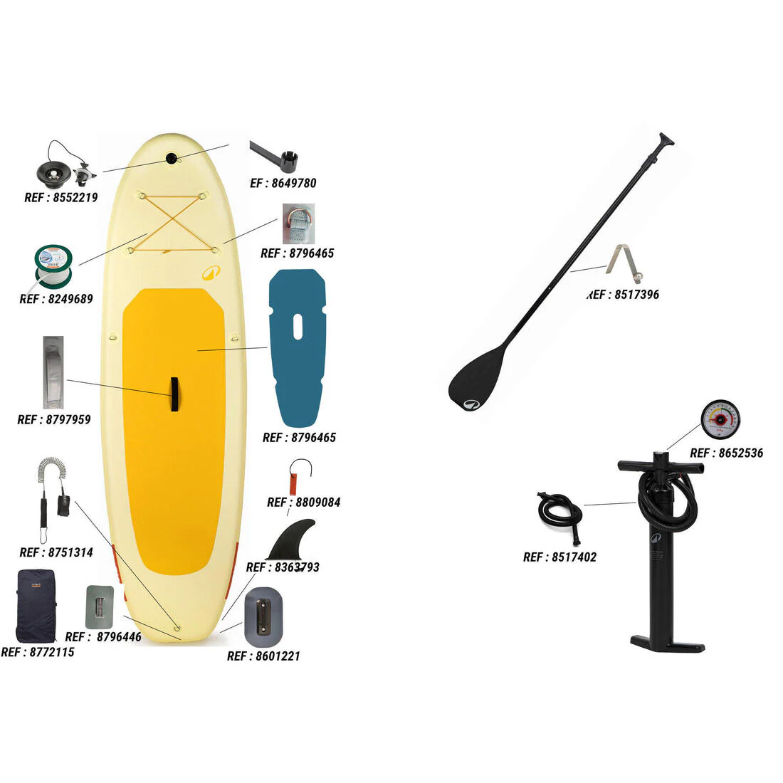 Pack Stand up paddle inflable 9'6 1 persona (hasta 80 kg) - Image 45