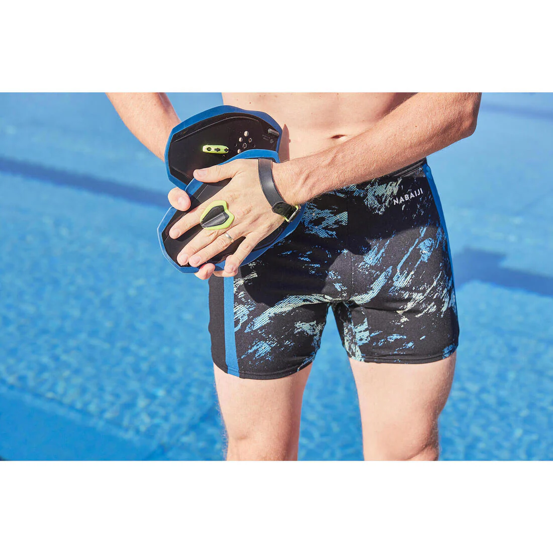 Palas natación Quick'In 500 negro talla M - Image 8