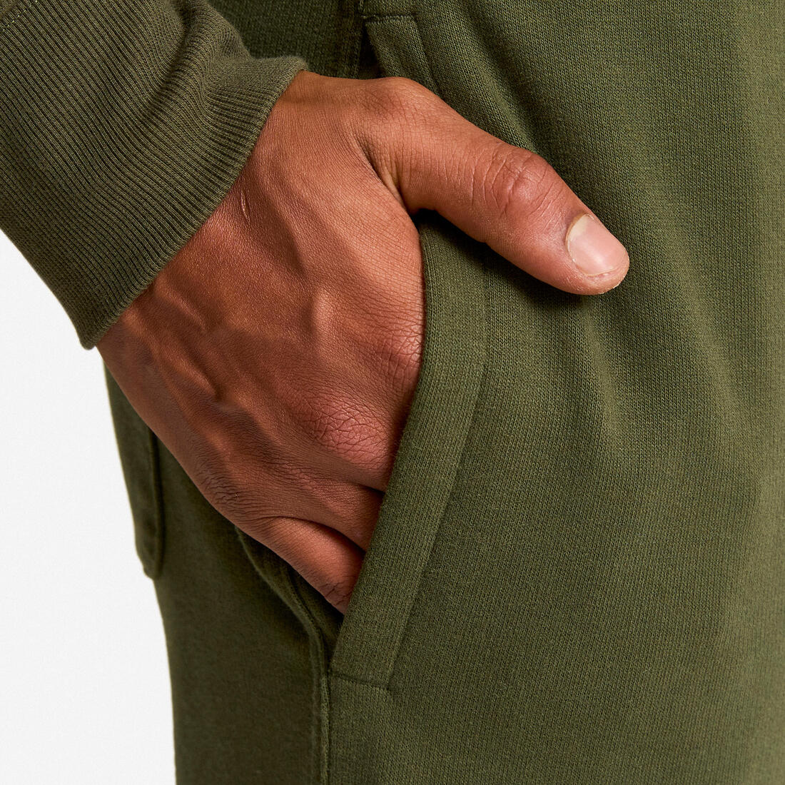 PANTALÓN BUZO FITNESS HOMBRE NEGRO CORTE REGULAR - Image 19