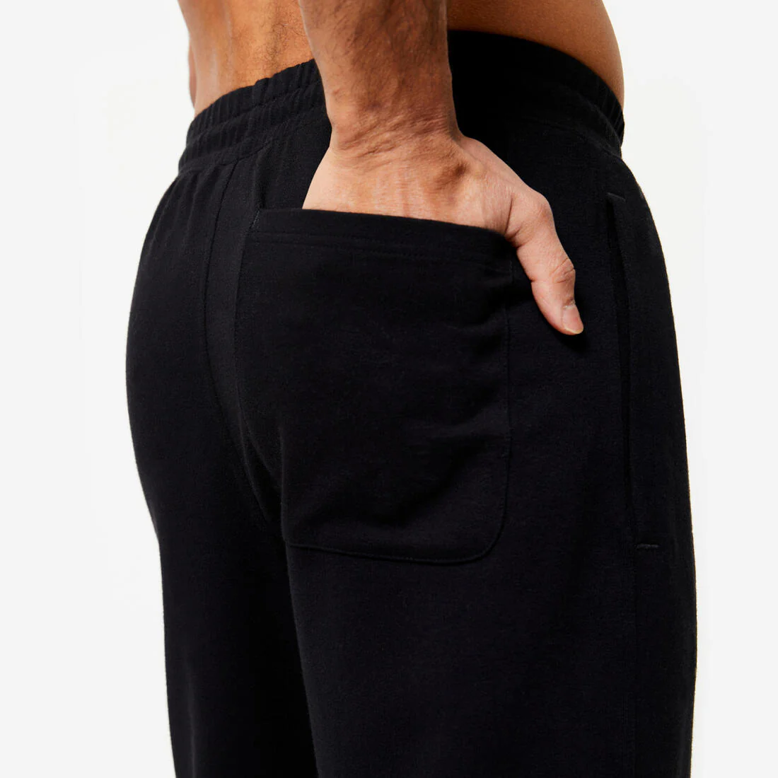 PANTALÓN BUZO FITNESS HOMBRE NEGRO CORTE REGULAR - Image 23