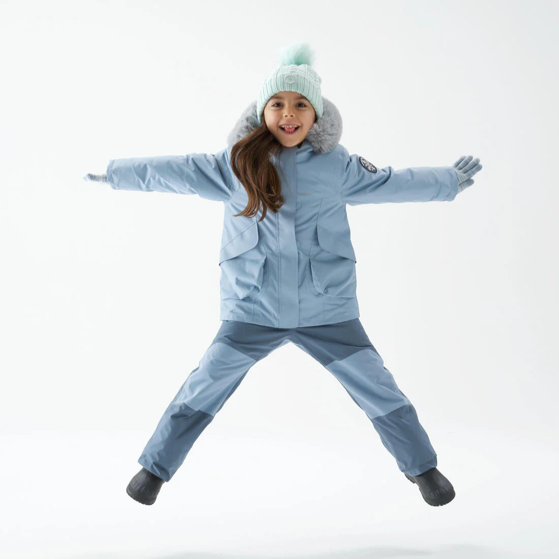 PANTALÓN CÁLIDO IMPERMEABLE DE SENDERISMO NIÑOS SH500 MOUNTAIN - Image 5