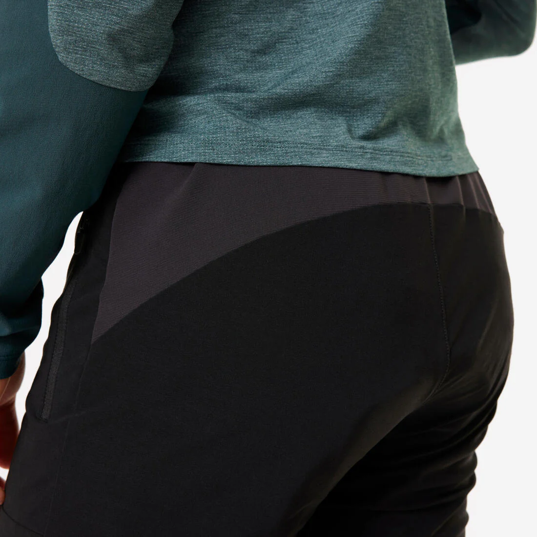 Pantalón Ciclismo MTB All Mountain Unisex Negro Ligero Transpirable Clima Cálido - Image 5