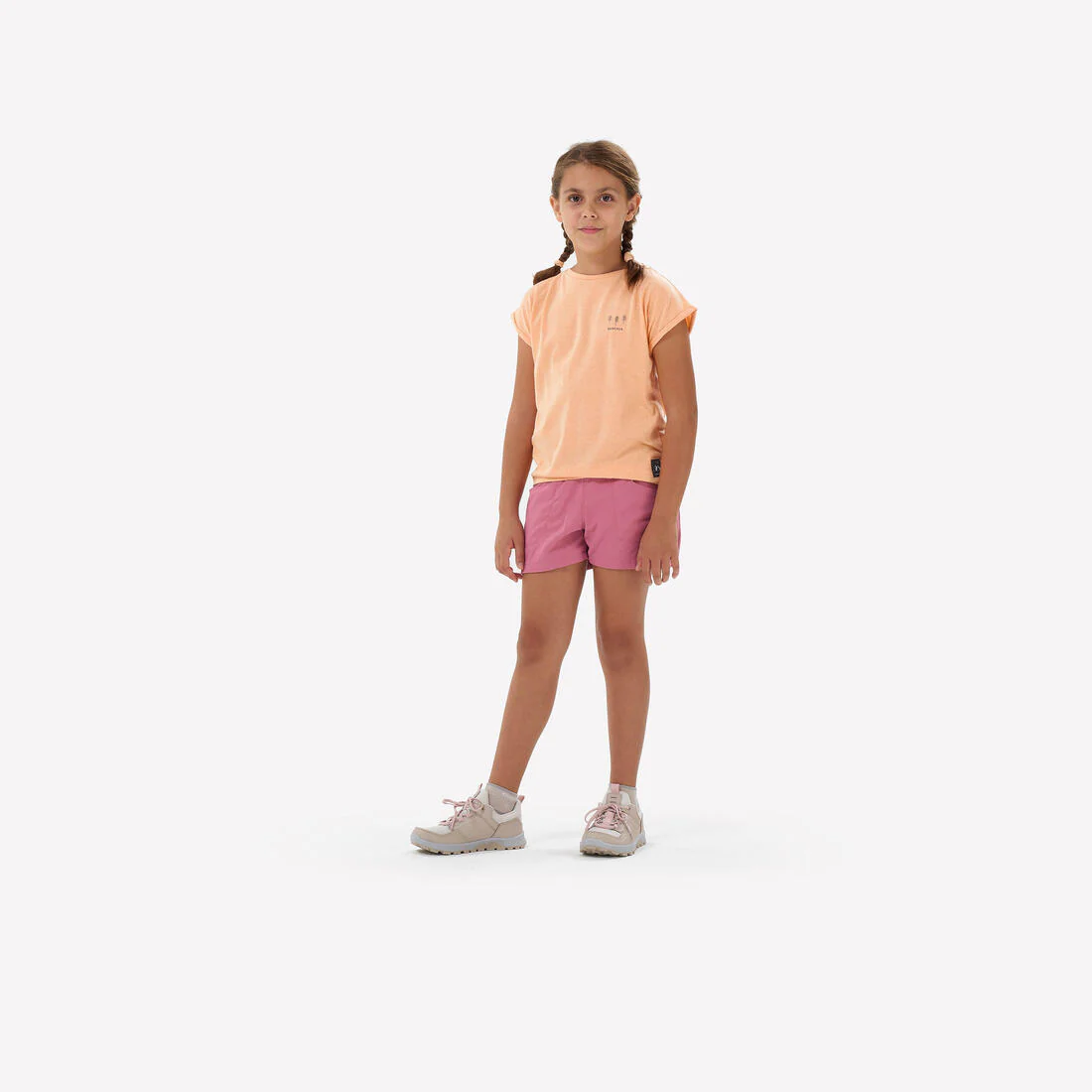 Pantalón corto de senderismo niños 7-15 años, MH500 rosa - Image 2