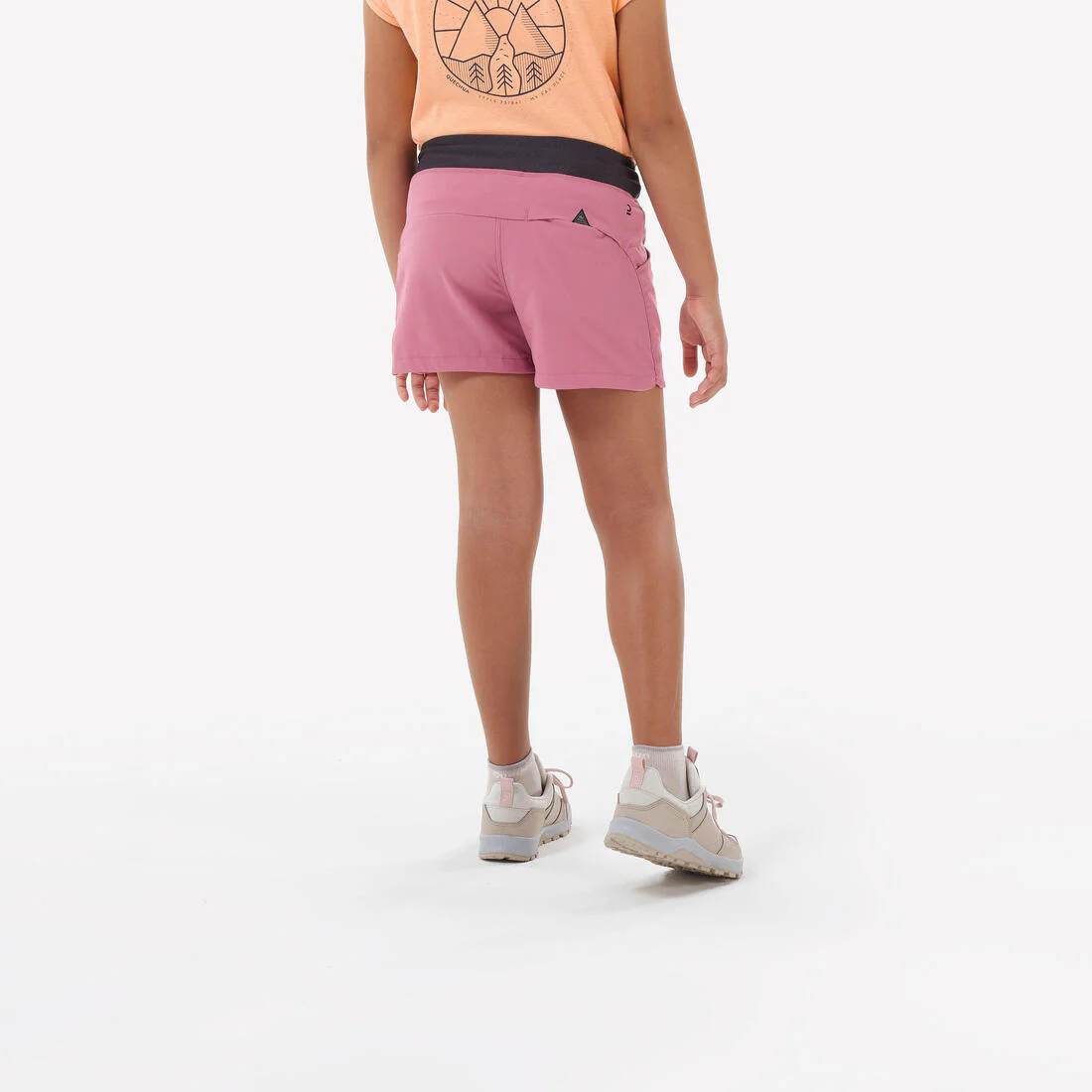 Pantalón corto de senderismo niños 7-15 años, MH500 rosa - Image 3