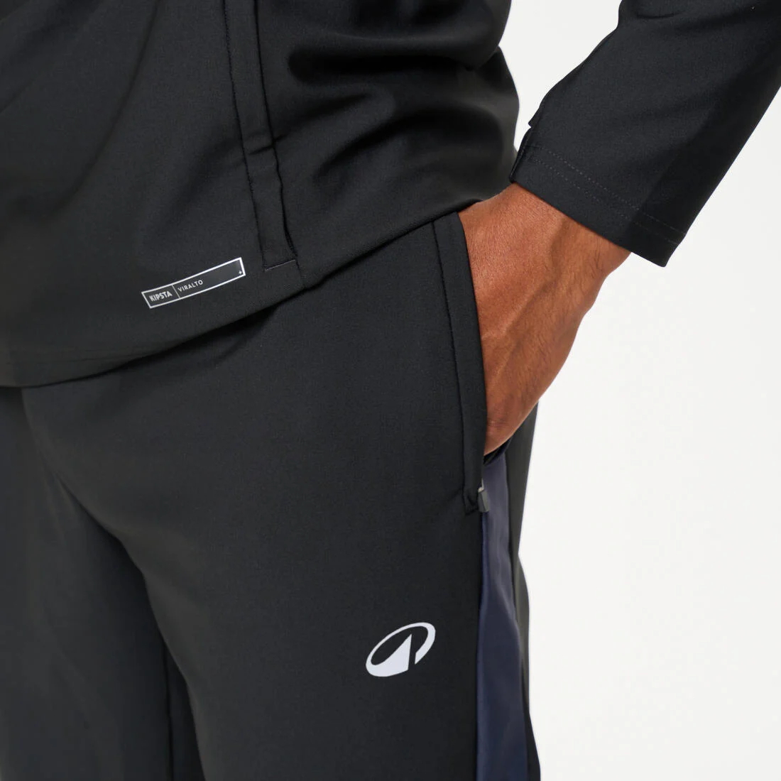 PANTALÓN DE FÚTBOL VIRALTO CLUB GRIS CARBONO Y NEGRO - Image 5