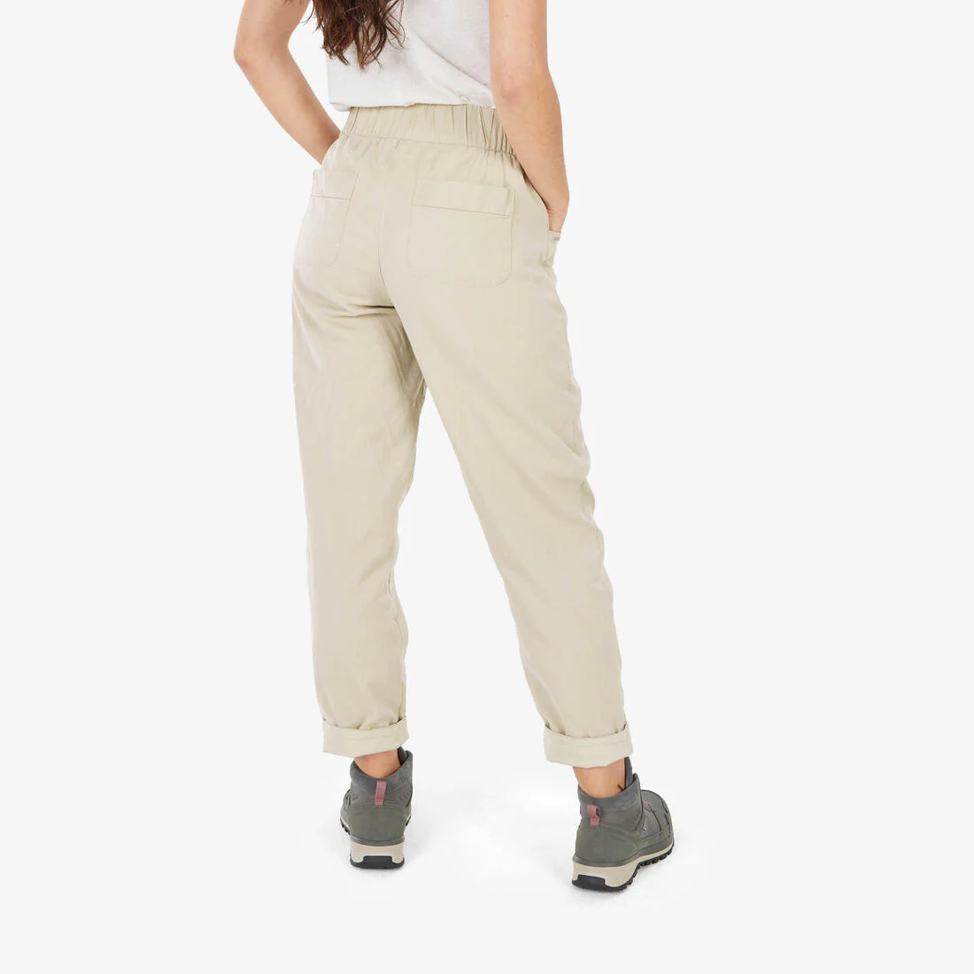 PANTALÓN DE LINO SENDERISMO MUJER NH500 - Image 5