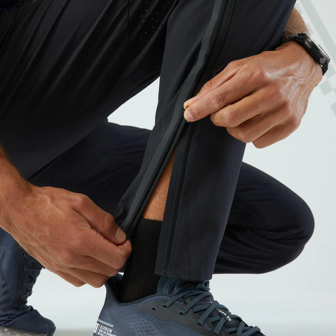 Pantalón de running ligero Hombre - KIPRUN Run 500 Light Negro - Image 5