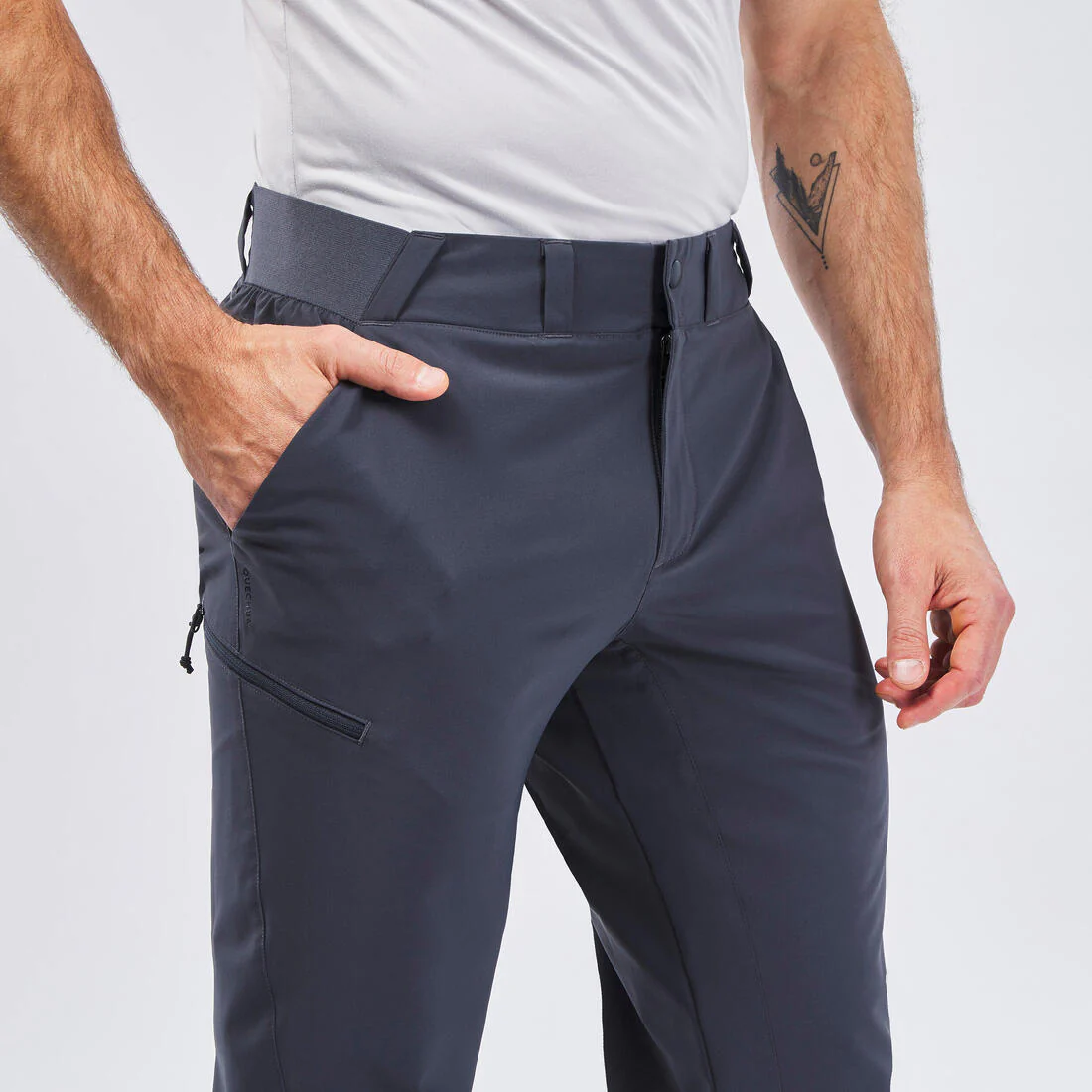 PANTALÓN DE SENDERISMO MH100 HOMBRE AZUL - Image 4