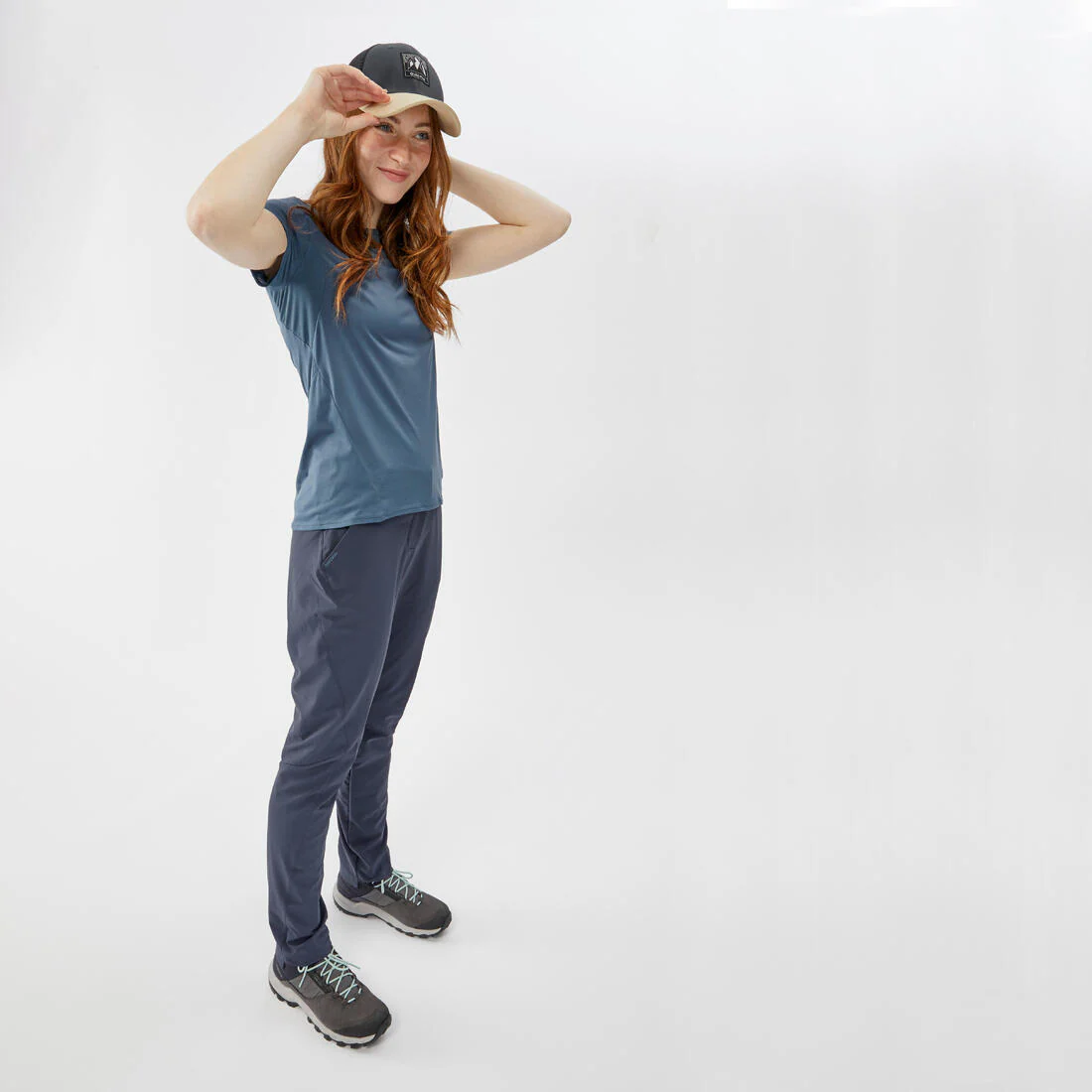 PANTALÓN DE SENDERISMO MONTAÑA MUJER MH100 GRIS - Image 10