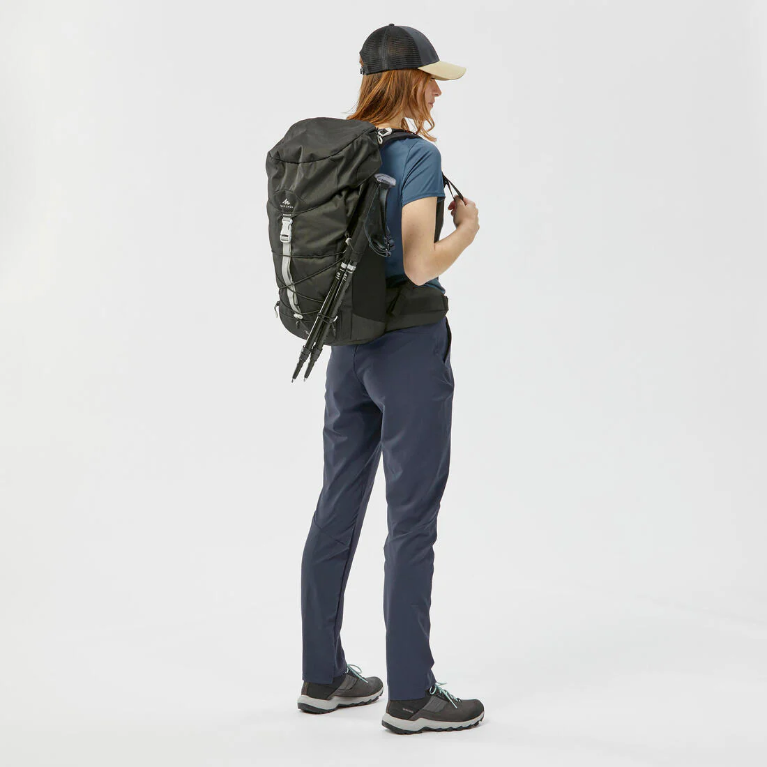 PANTALÓN DE SENDERISMO MONTAÑA MUJER MH100 GRIS - Image 12