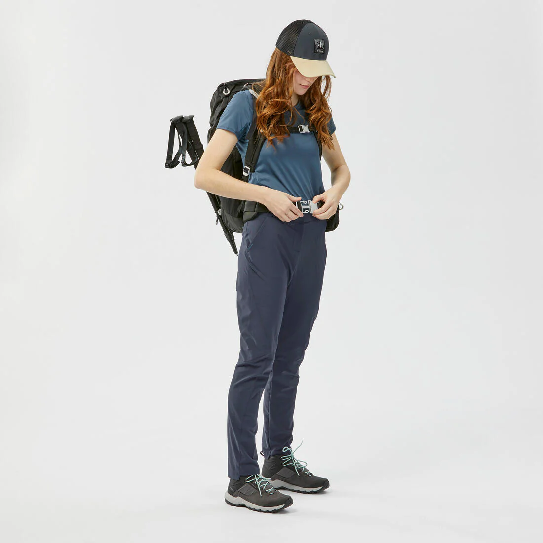 PANTALÓN DE SENDERISMO MONTAÑA MUJER MH100 GRIS - Image 13