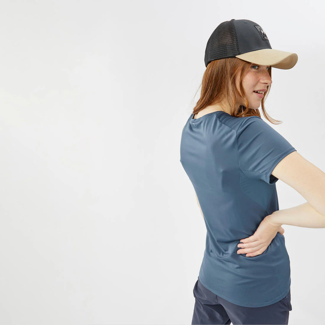 PANTALÓN DE SENDERISMO MONTAÑA MUJER MH100 GRIS - Image 3