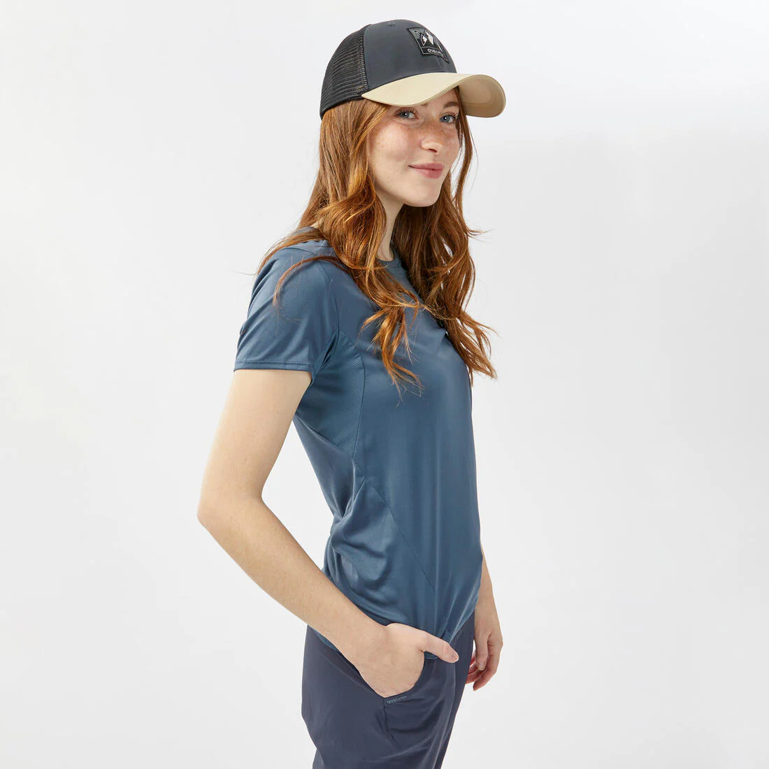 PANTALÓN DE SENDERISMO MONTAÑA MUJER MH100 GRIS - Image 4