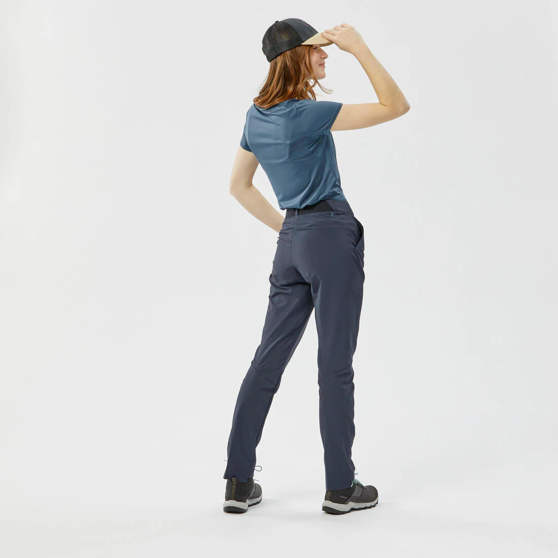 PANTALÓN DE SENDERISMO MONTAÑA MUJER MH100 GRIS - Image 7
