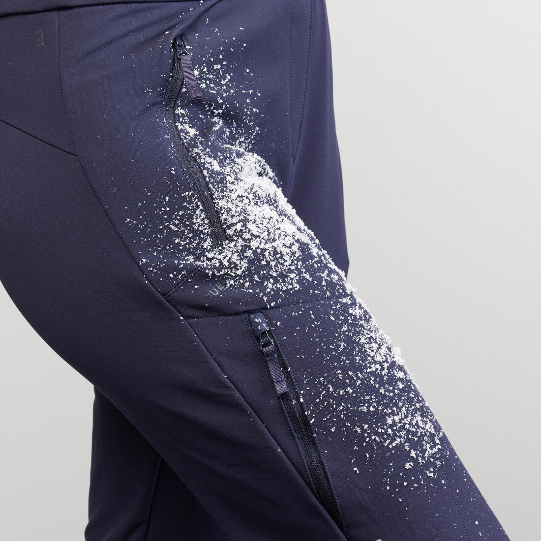 Pantalón de senderismo cálido y perlante mujer SH500 azul - Image 3