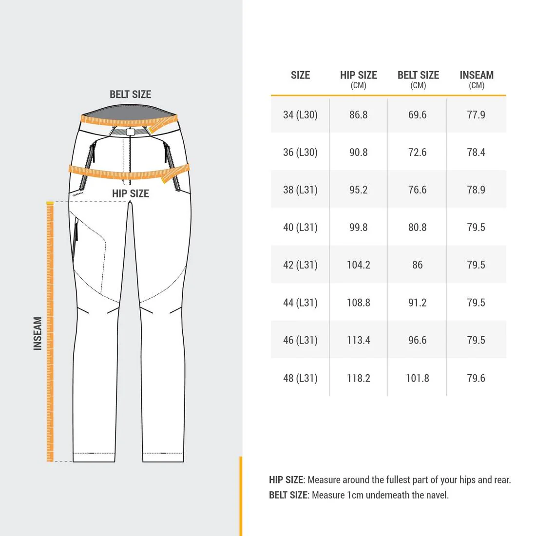 Pantalón de senderismo cálido y perlante mujer SH500 azul - Image 9