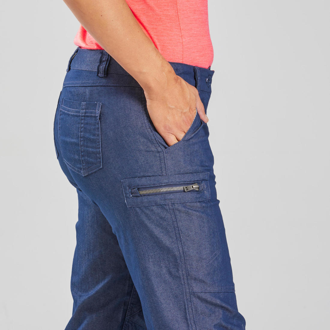 PANTALÓN DE SENDERISMO MUJER TRAVEL 100 - Image 10