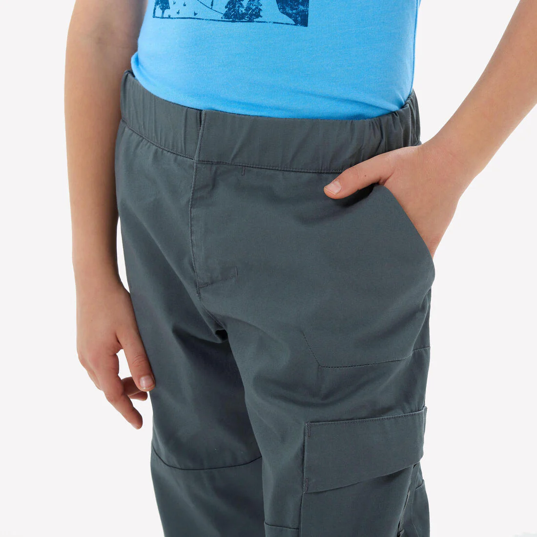 PANTALÓN DE SENDERISMO NIÑOS NH100 CAQUI- 7-15 AÑOS - Image 4