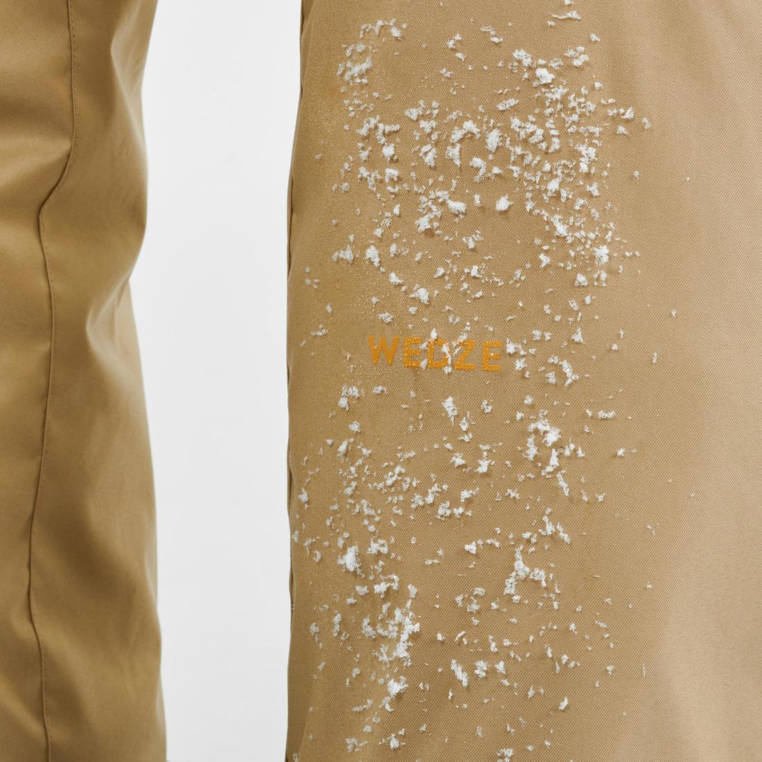 PANTALÓN IMPERMEABLE DE SKI CÁLIDO MUJER 100 BEIGE - Image 8