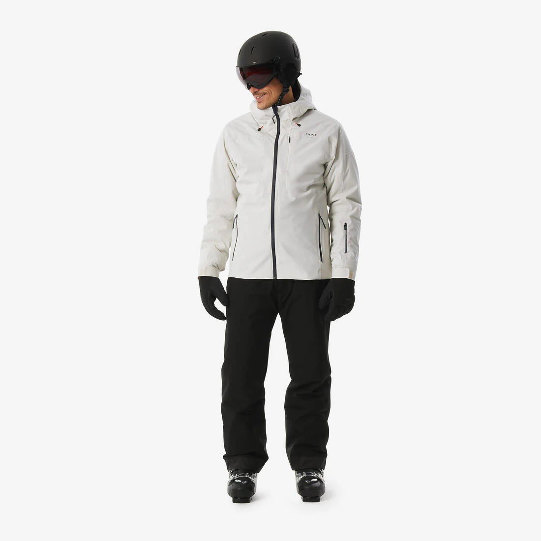 PANTALÓN DE SKI IMPERMEABLE HOMBRE SNB 100 NEGRO - Image 3