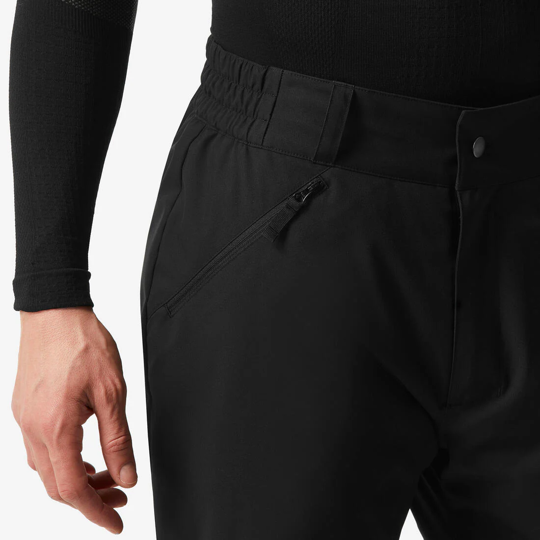 PANTALÓN DE SKI IMPERMEABLE HOMBRE SNB 100 NEGRO - Image 4