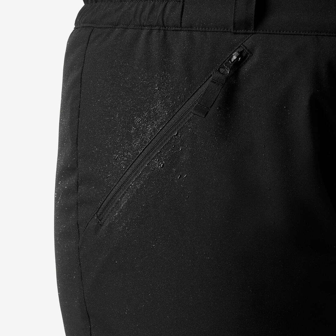 PANTALÓN DE SKI IMPERMEABLE HOMBRE SNB 100 NEGRO - Image 6