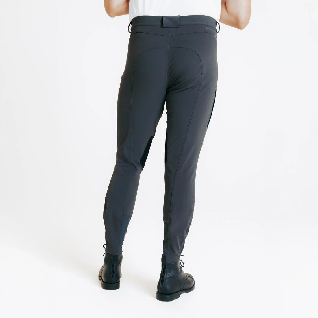 Pantalón Equitación 500 Hombre Gris Oscuro - Image 5